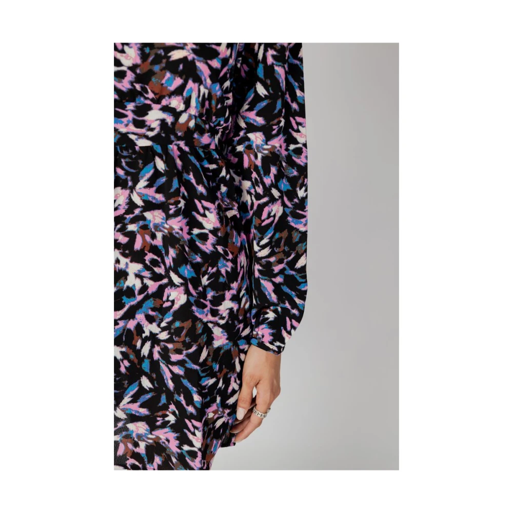 Only Rosa Polyester Jurk Herfst Winter Collectie Multicolor Dames