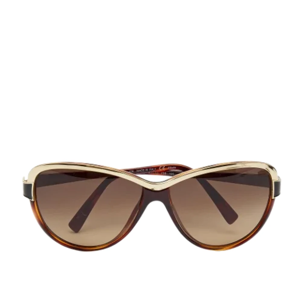 Fendi Vintage Pre-owned Acetate sunglasses Brown Dames