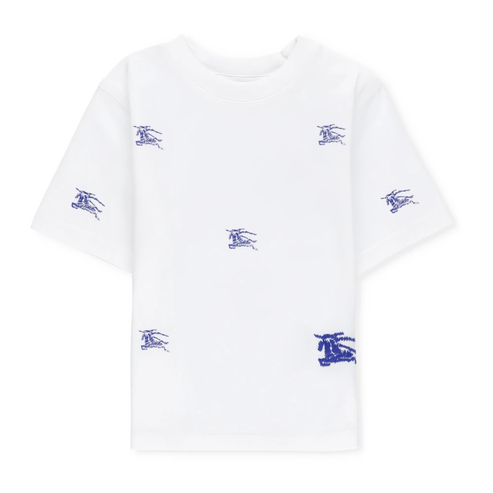 Burberry Spädbarnsbomull T-shirt med logotyp White, Pojke