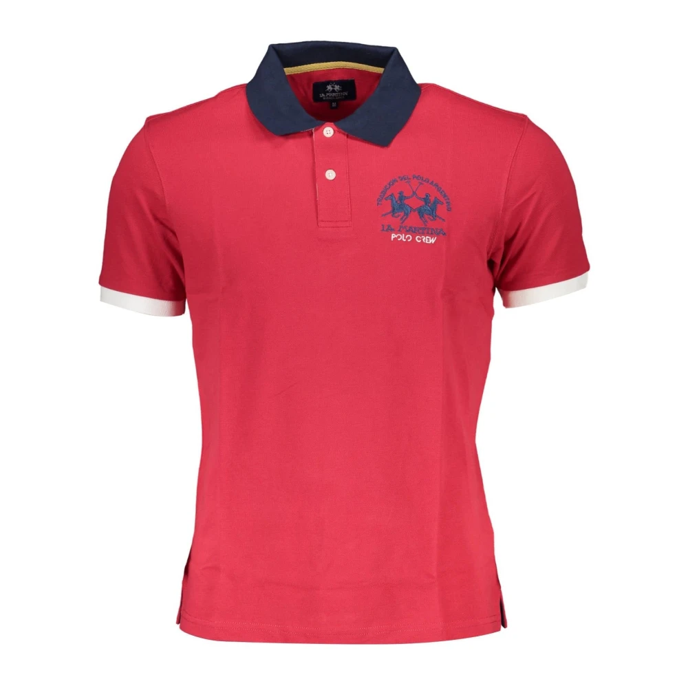 LA MARTINA Polo Shirt Korte Mouwen Rood Red Heren