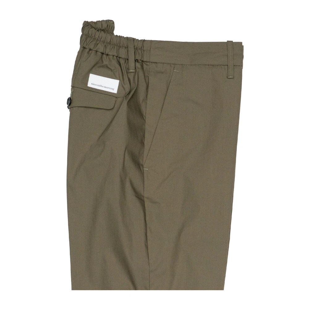 Nine In The Morning Relaxed fit katoenen chino broek Green Heren