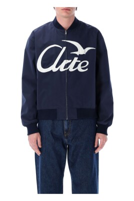 navy-logo-bird-bomber-jacket
