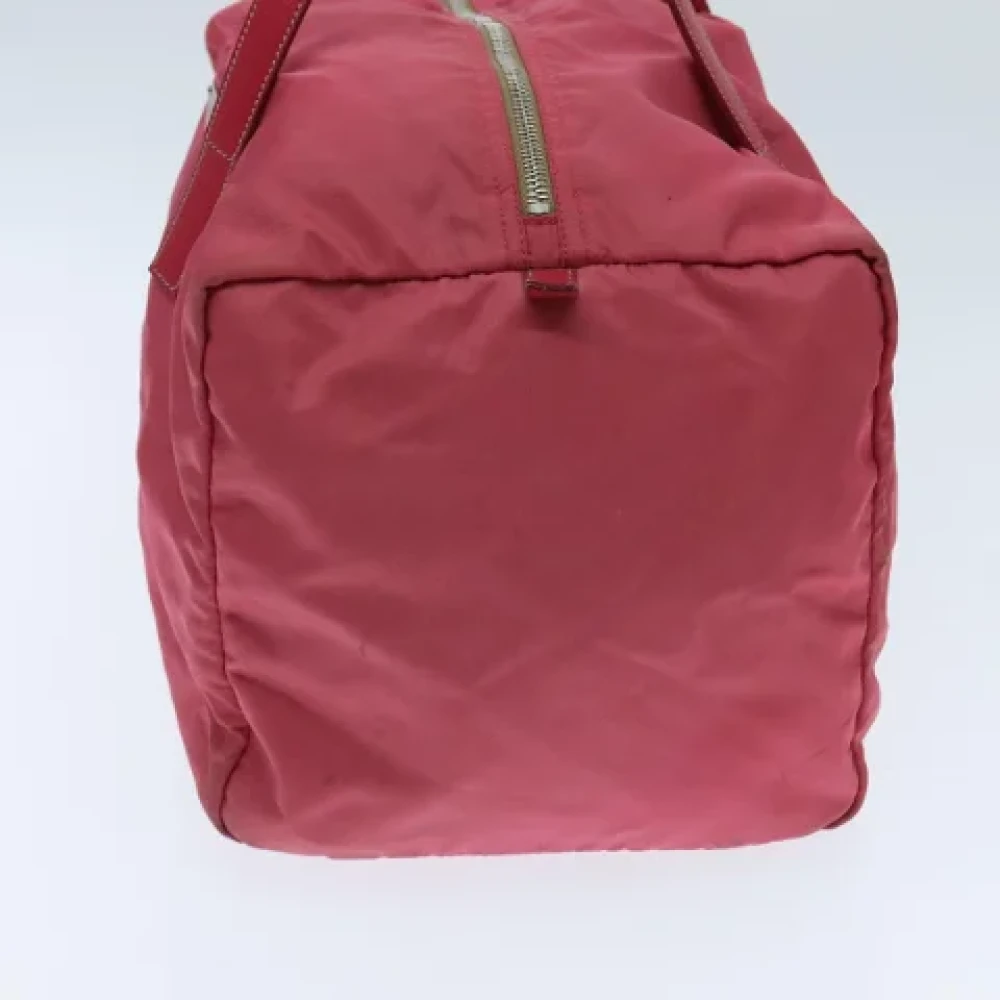 Prada Vintage Pre-owned Nylon travel-bags Pink Dames