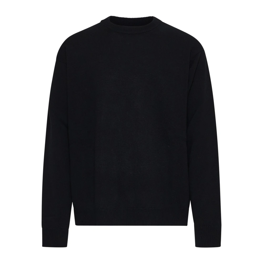 Roberto Collina Zwarte Sweaters voor Mannen Black Heren