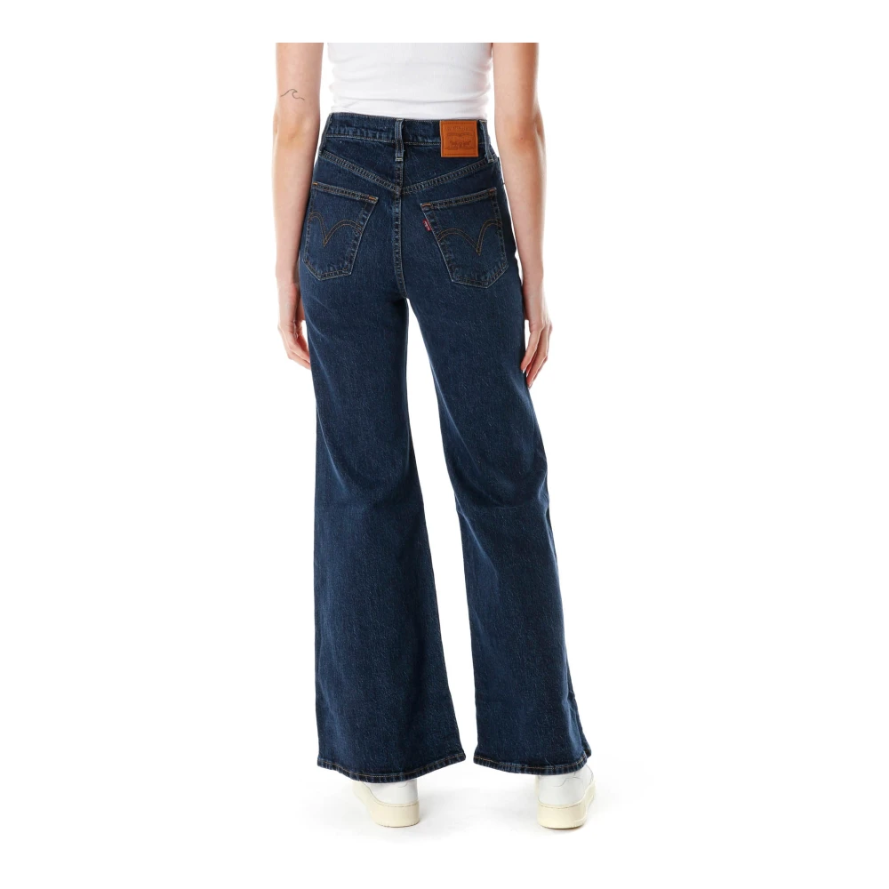 Levi's Hoge Taille Bell Wide Leg Jeans Blue Dames