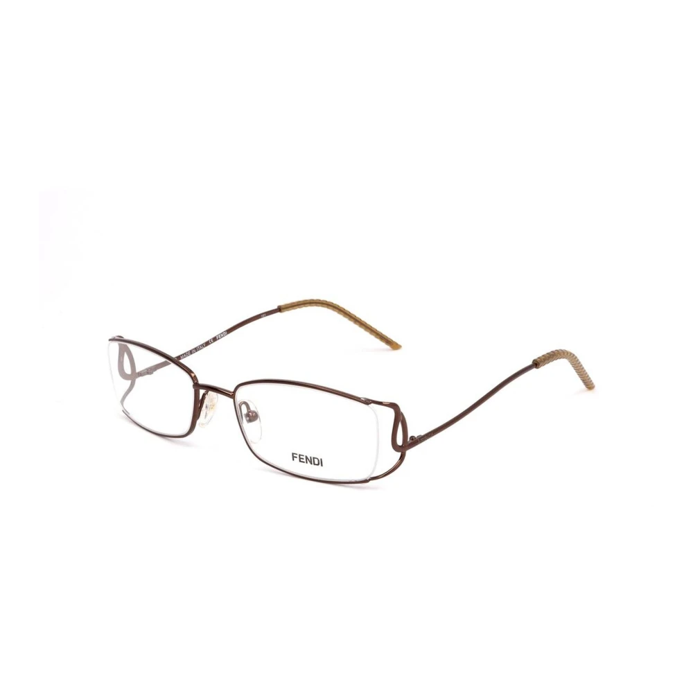 Fendi Metalen frames met bruine wijzerplaat Brown Dames