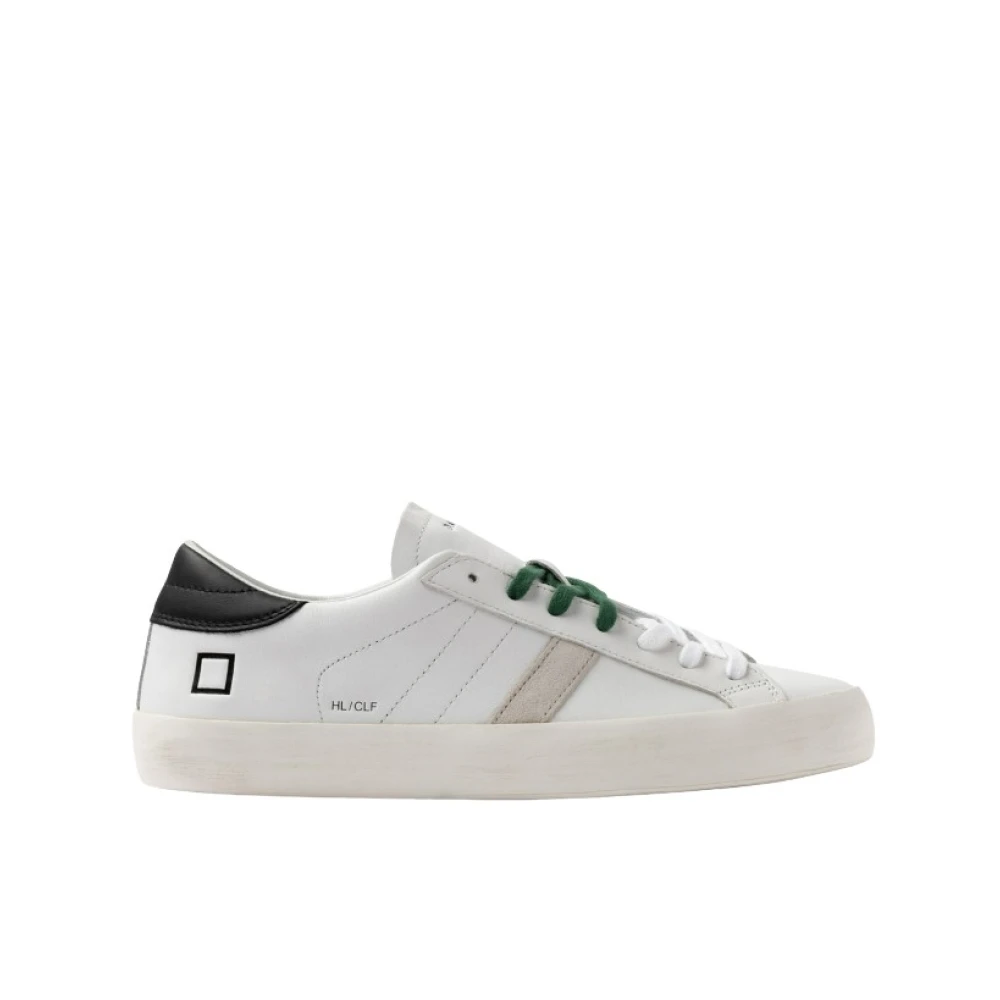 D.a.t.e. Herr Vit Skor 41 Eu, Bomull, Hill Low Calf