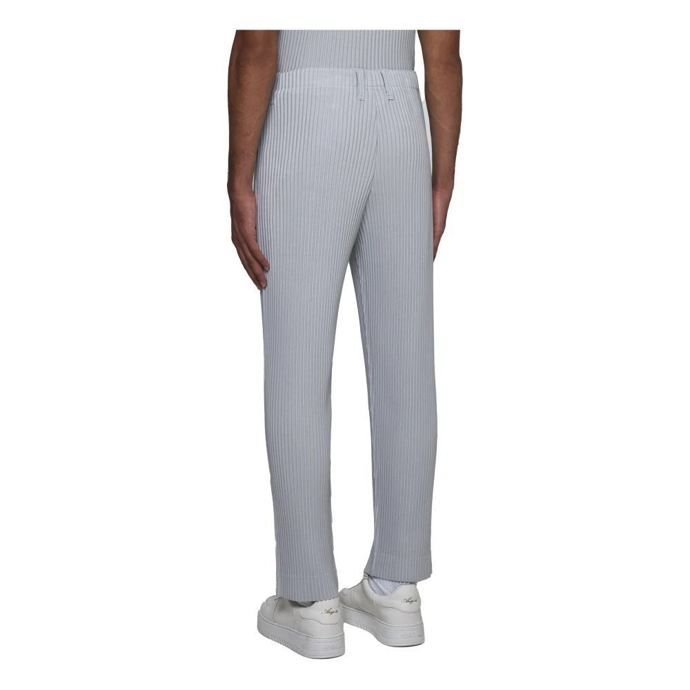 Issey Miyake Geplooide Broek Gray Heren