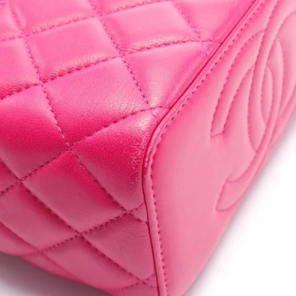 Chanel Vintage Pre-owned Leather chanel-bags Pink Dames