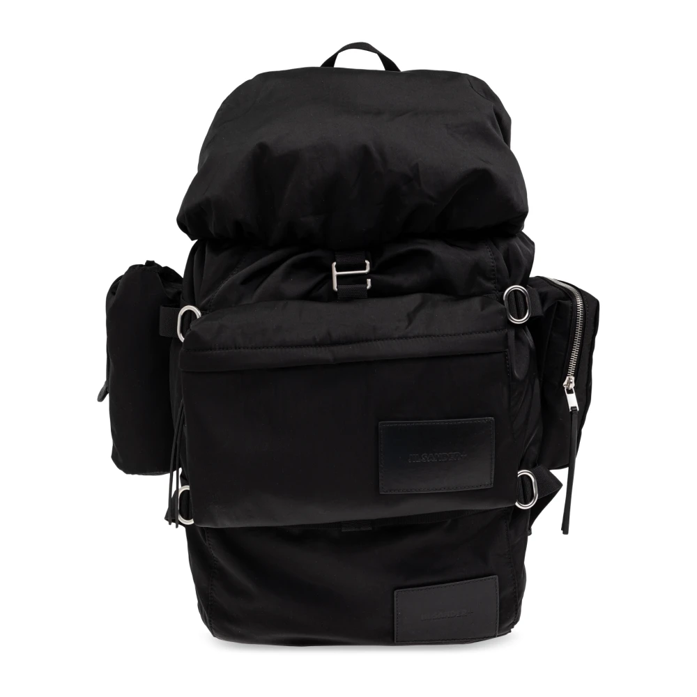 Jil Sander Rugzak met logo Black Heren