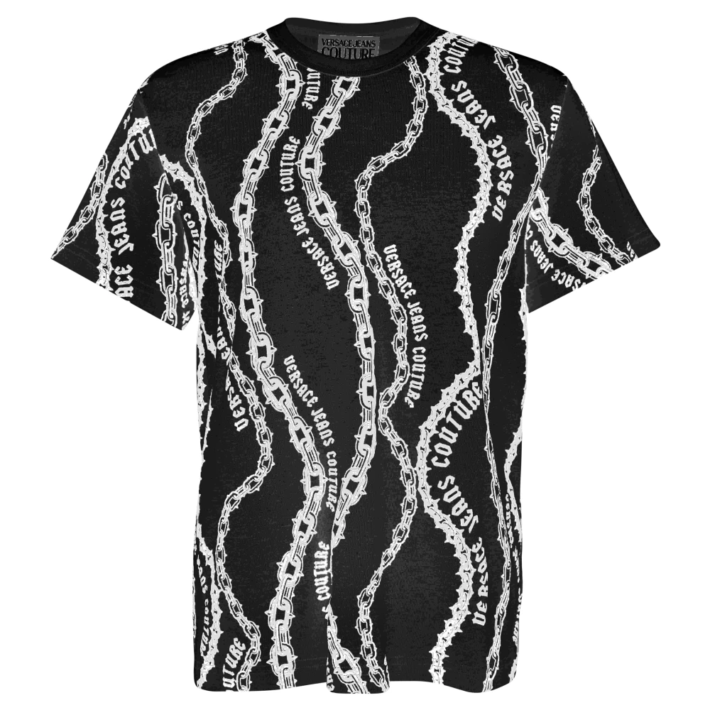Versace Jeans Couture T-shirts en Polos Black Heren