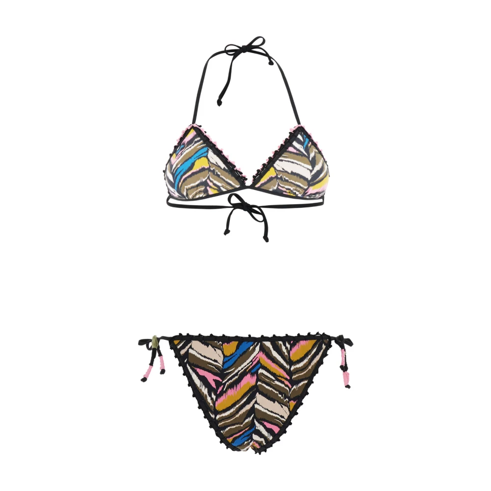Anjuna Carina Roze Driehoek Bikini Set Multicolor Dames