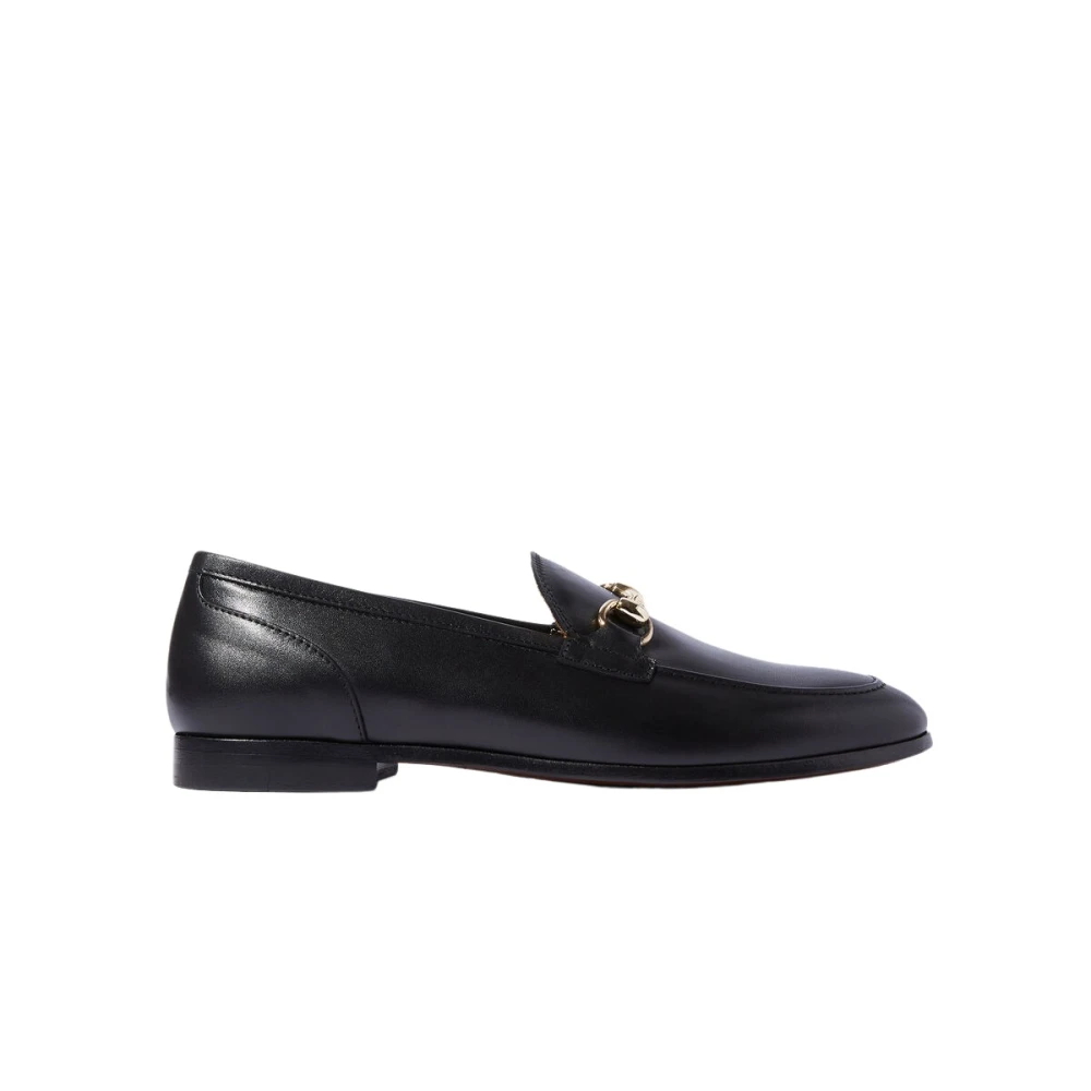 Scarosso Donna Nero - Mocassini Neri Con Morsetto Artigianali - Shoes - 42 Eu