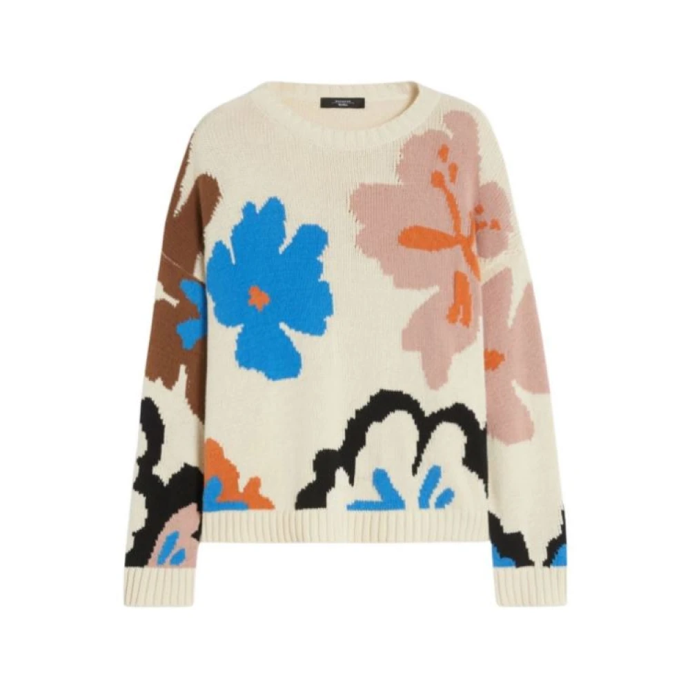 Weekend Max Mara Women's Multicolor Crewneck Jumper - Round-Neck Knitwear - S - Knitwear
