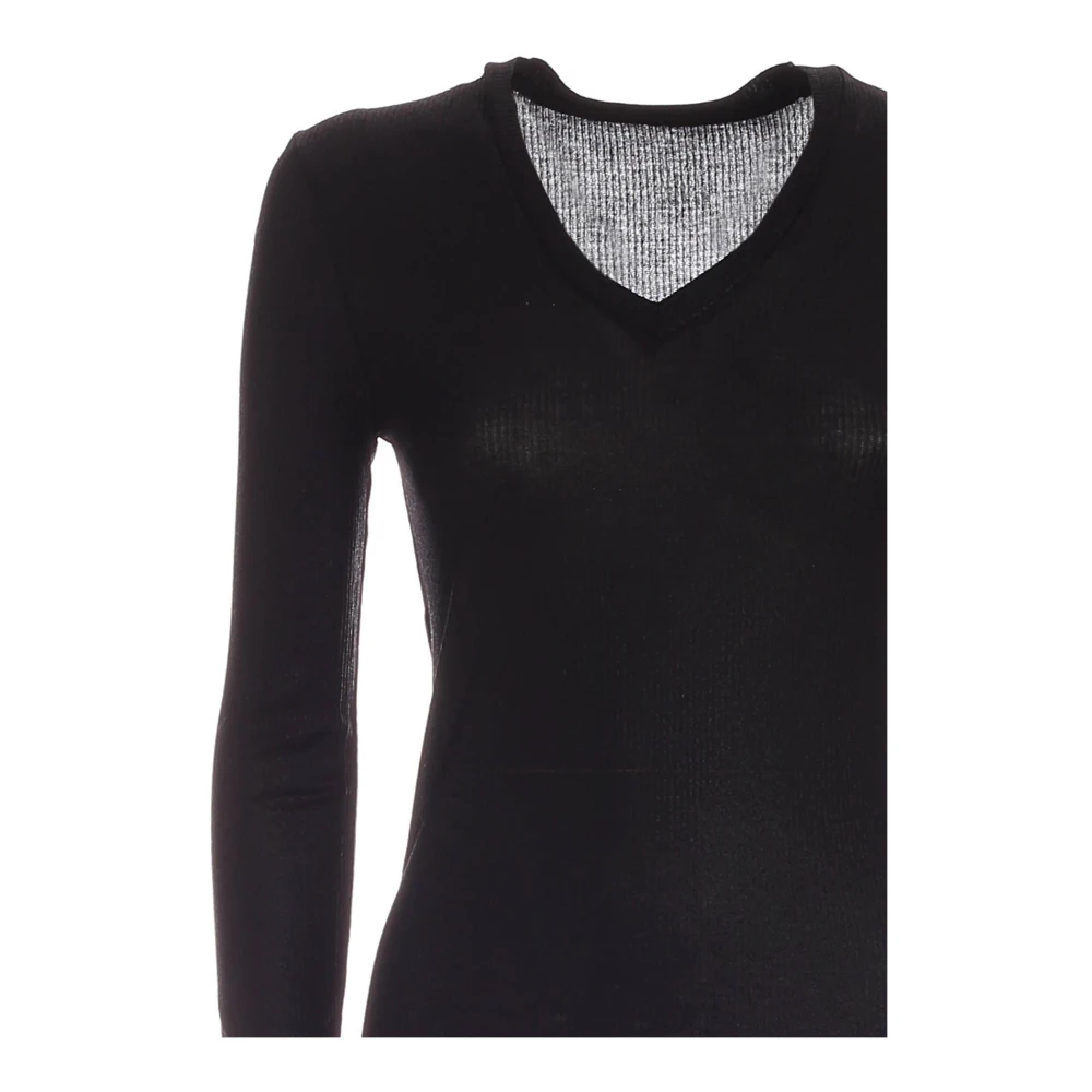 majestic filatures Zwarte T-shirts en Polos Gemaakt in Portugal Black Dames