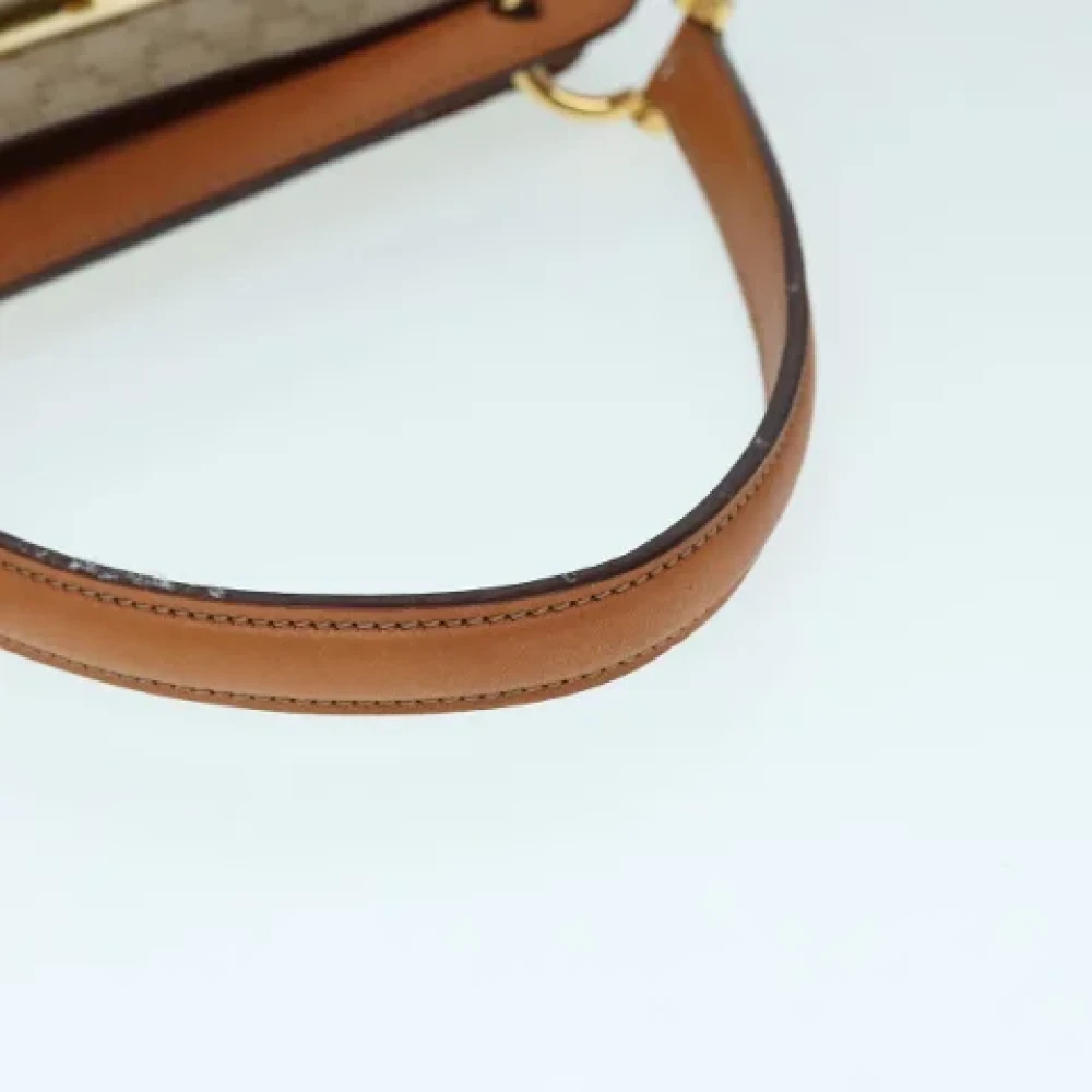 Celine Vintage Pre-owned Canvas handbags Beige Dames