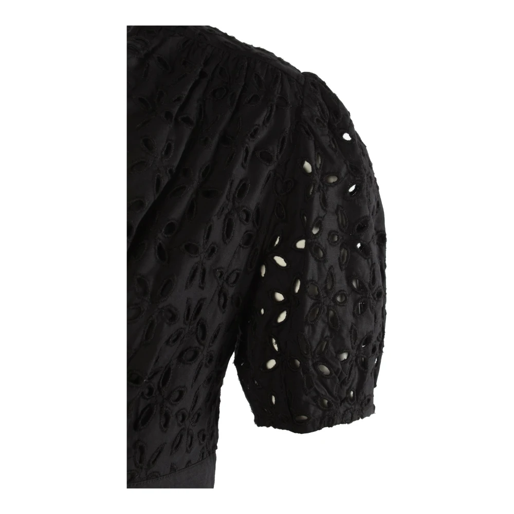 pinko Zwarte Katoenen Jurk Stijl 100890 Black Dames