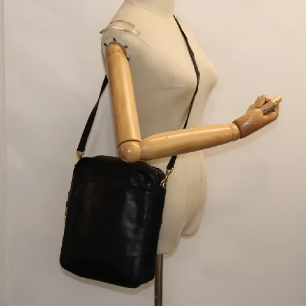 Loewe Pre-owned Leather crossbody-bags Black Dames