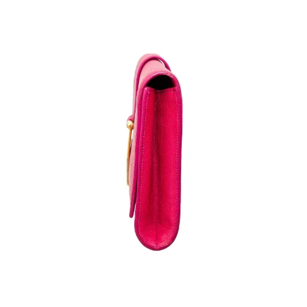 Yves Saint Laurent Vintage Pre-owned Leather shoulder-bags Pink Dames