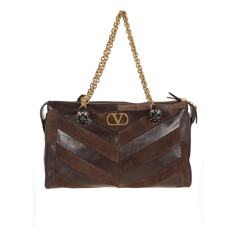 Valentino Garavani , Shoulder Bags, Female, Brown, One Size, Panthea Medium Shoulder Bag