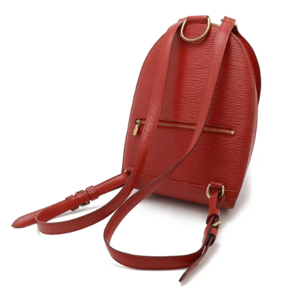 Louis Vuitton Vintage Pre-owned Leather backpacks Red Dames