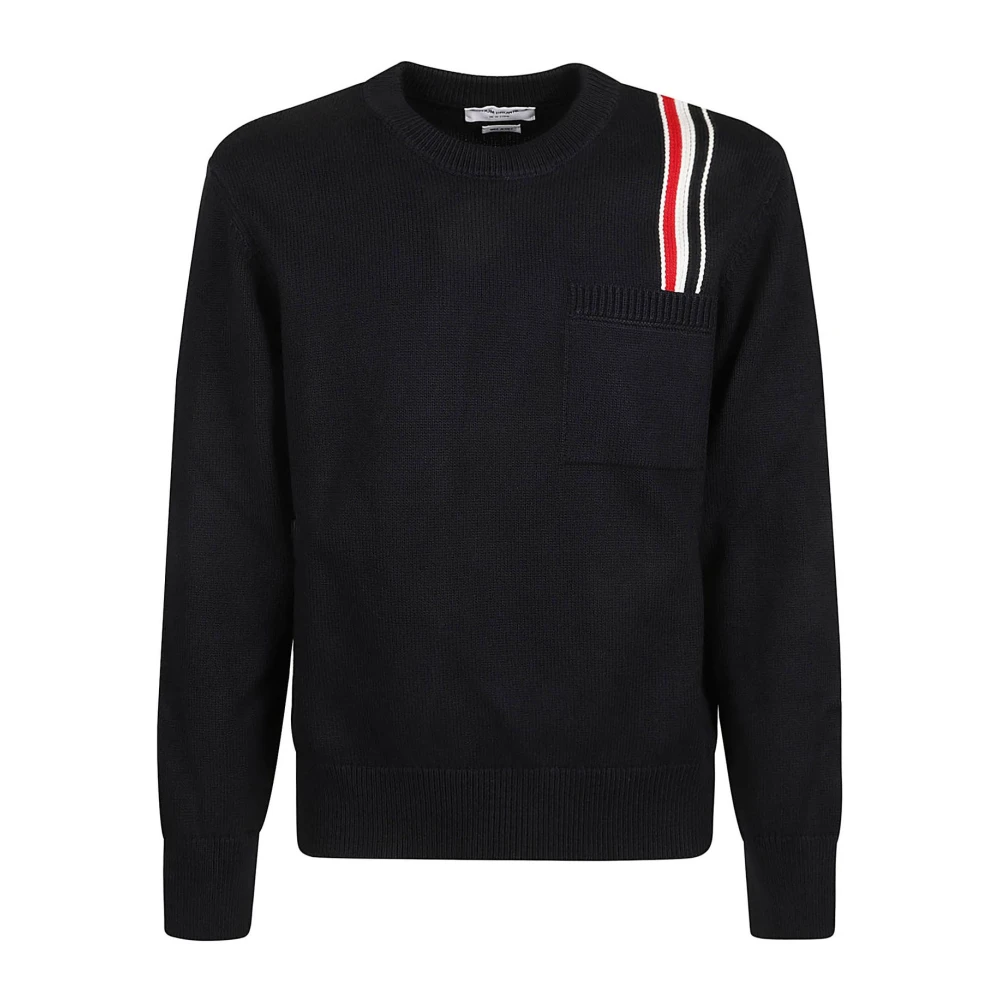 Thom Browne Crew Neck Pullover Sweater Blue Heren
