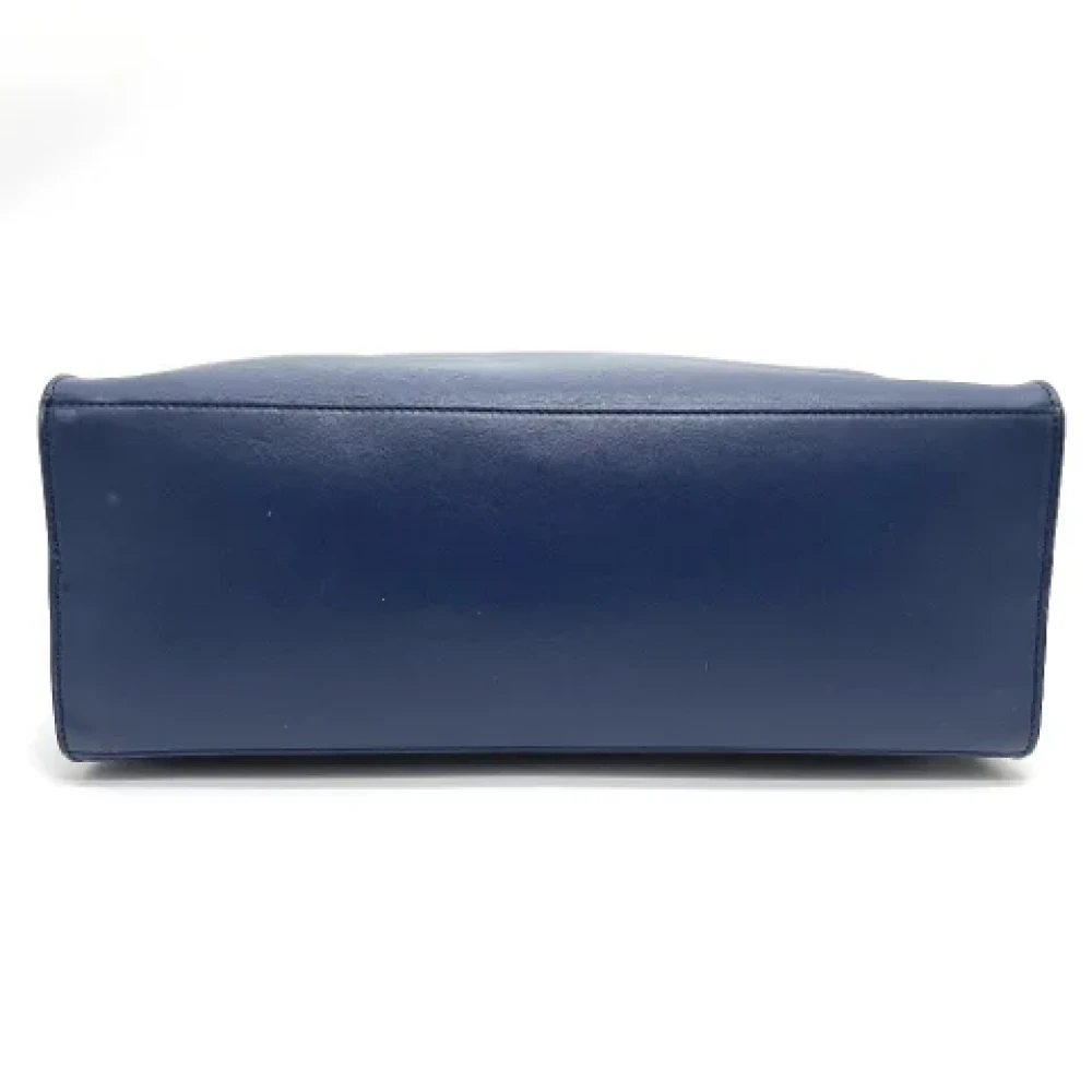 Fendi Vintage Pre-owned Leather fendi-bags Blue Heren