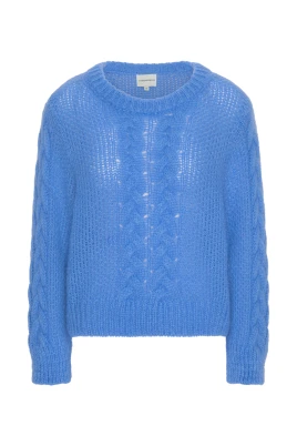 Louisa Kabelstickad Pullover