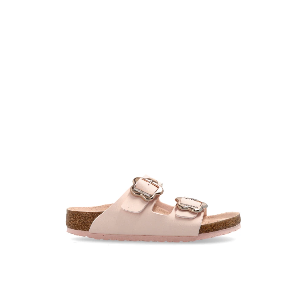 Birkenstock Unisex Kids Pink Arizona Flower Buckle - Kids Sandals - 36 Eu - Kids