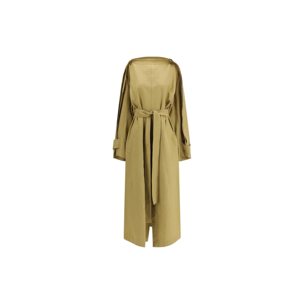 Petar Petrov Women's Beige Lyocell Trench Coat With Belted Waist