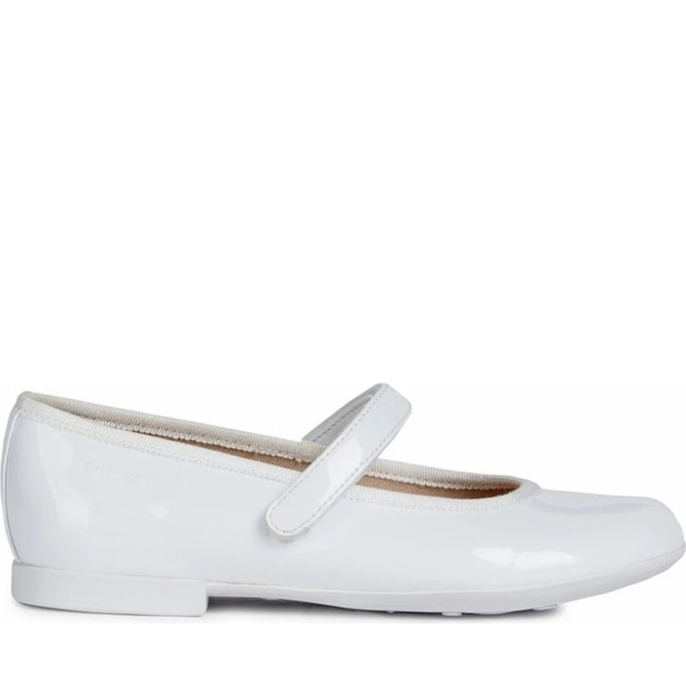 Geox White Kids Ballerina Shoes, Female, 30 Eu, Girls Ballerina Shoes