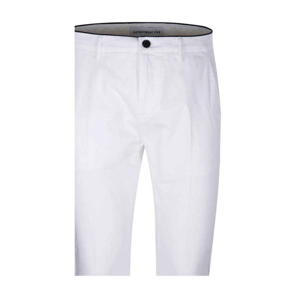Department Five Witte Chinos Crop Broek White Heren
