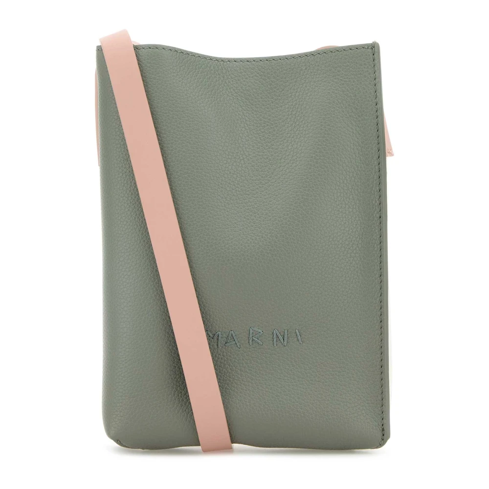 Marni Multicolor leren crossbody tas Green Dames