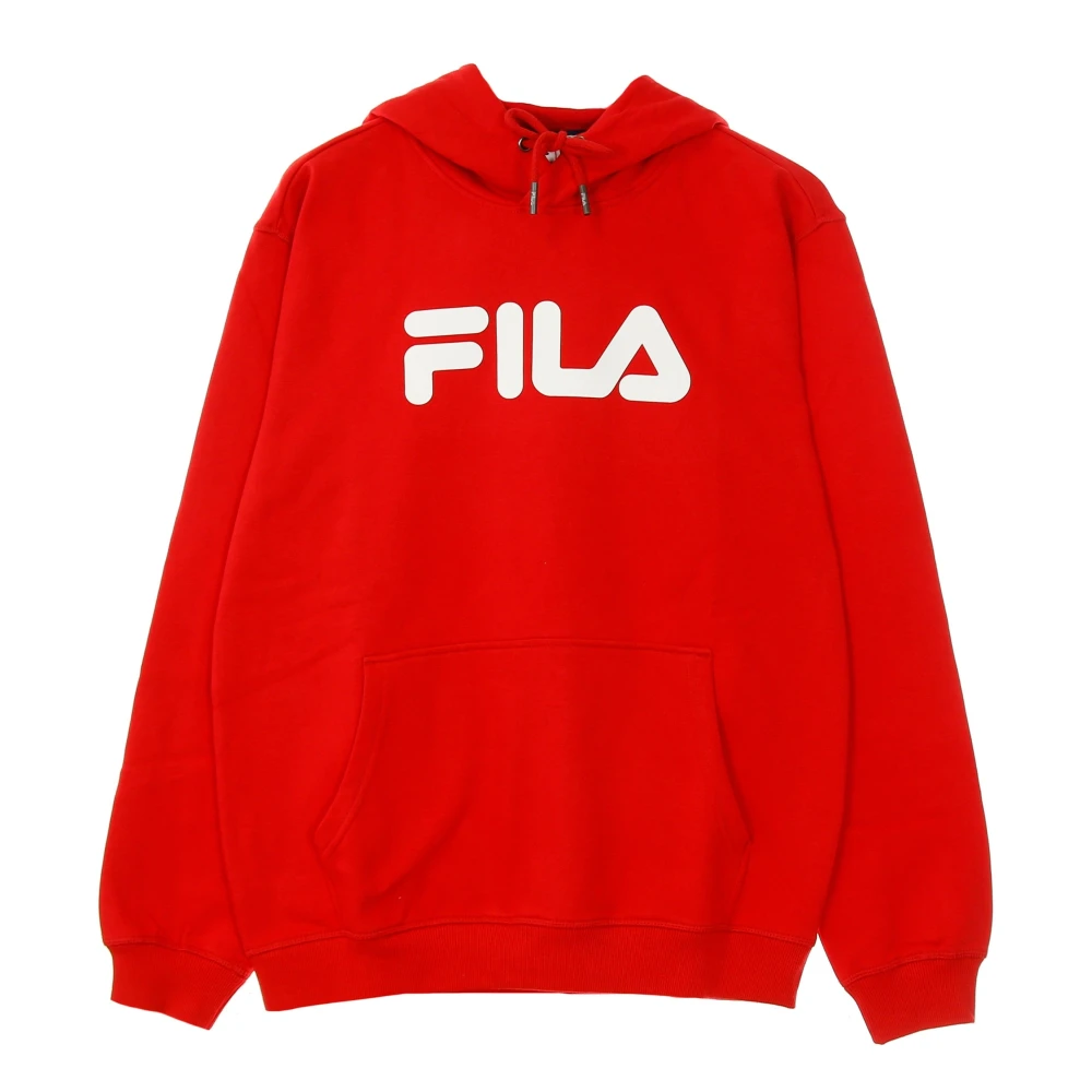 Fila Rode hoodie met kangoeroezak Red Heren