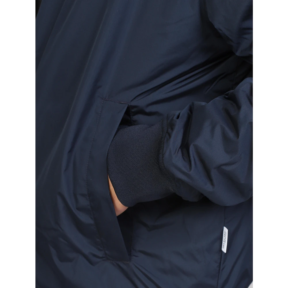 Selected Homme Klassieke Bomberjack met Zakken en Rits Blue Heren