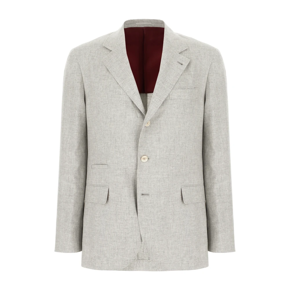 Brunello Cucinelli Gray Blazers, Male, Xl, Blazer