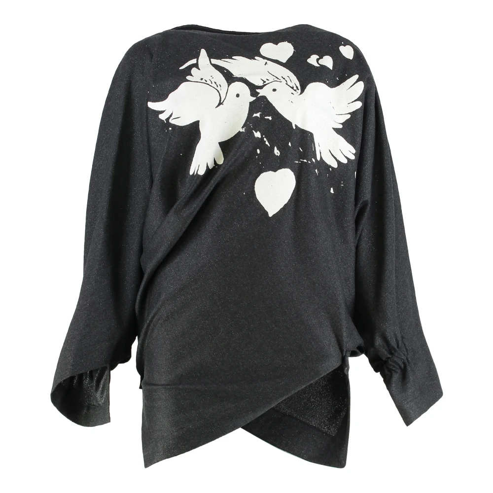 Vivienne Westwood Women's Gray Blouses, Xs, Infinity Top