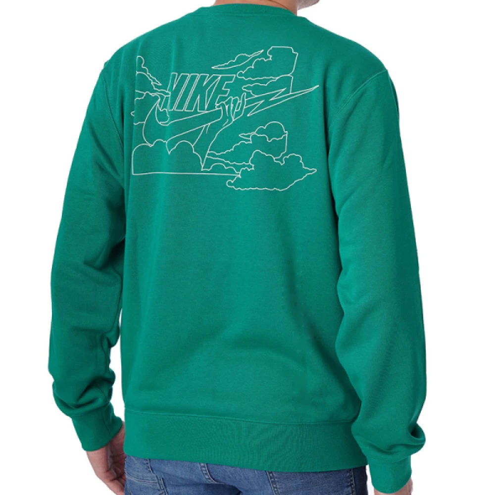 Nike Heren Logo Sweater Green Heren
