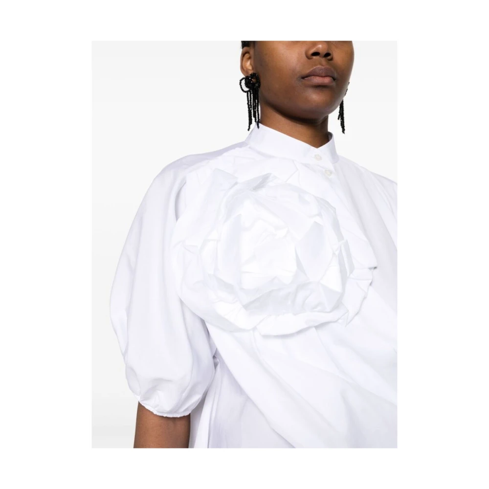 Simone Rocha Bloemenapplicatie Shirt White Dames