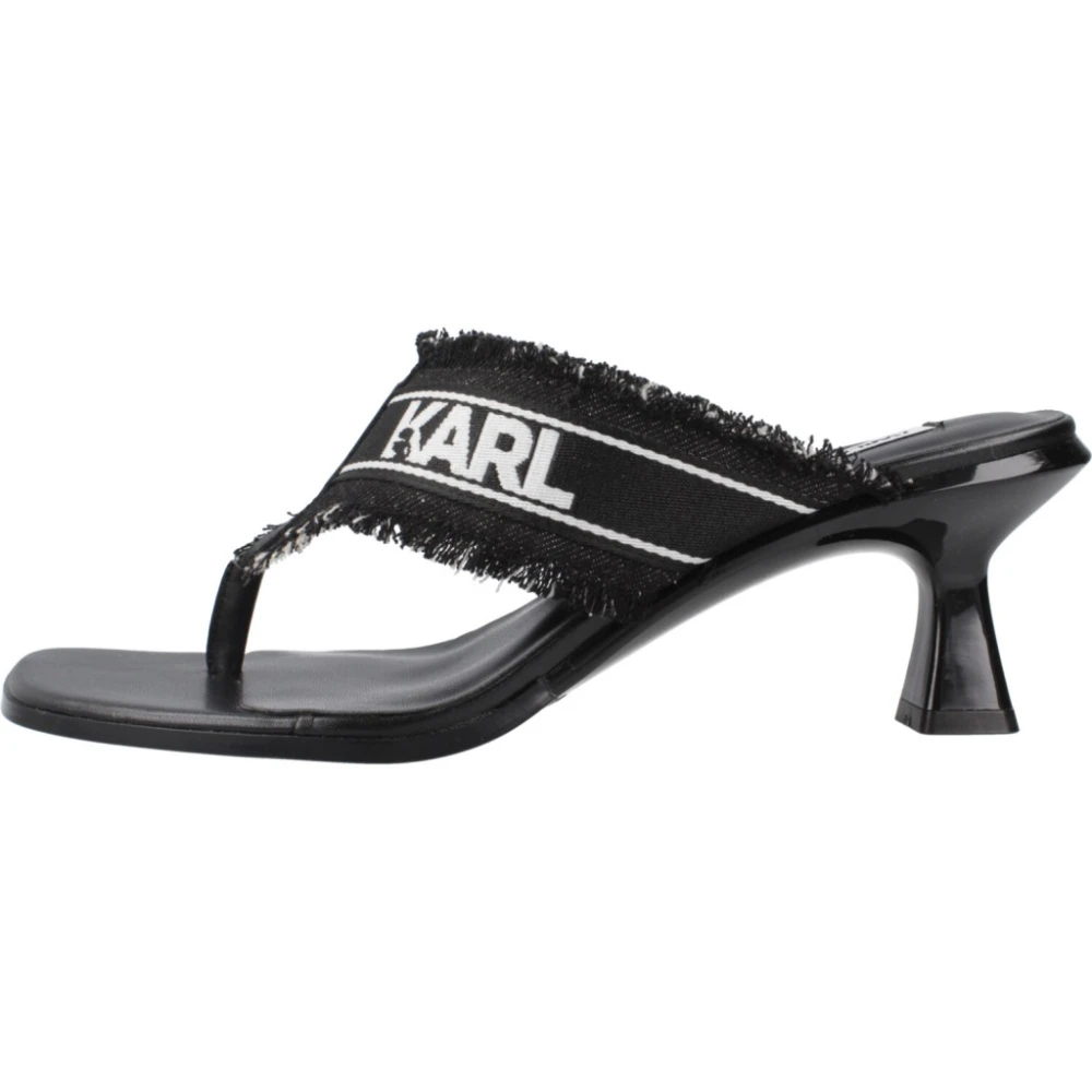 Karl Lagerfeld Zuecos De Tacón Shoes Mujer Negro 39 Eu