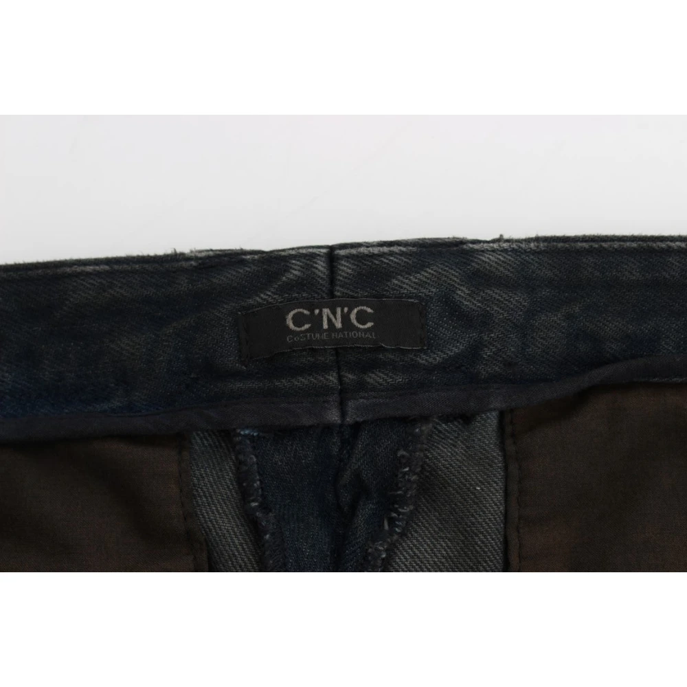 Costume National Blauwe Slim Fit Denim Jeans Blue Heren