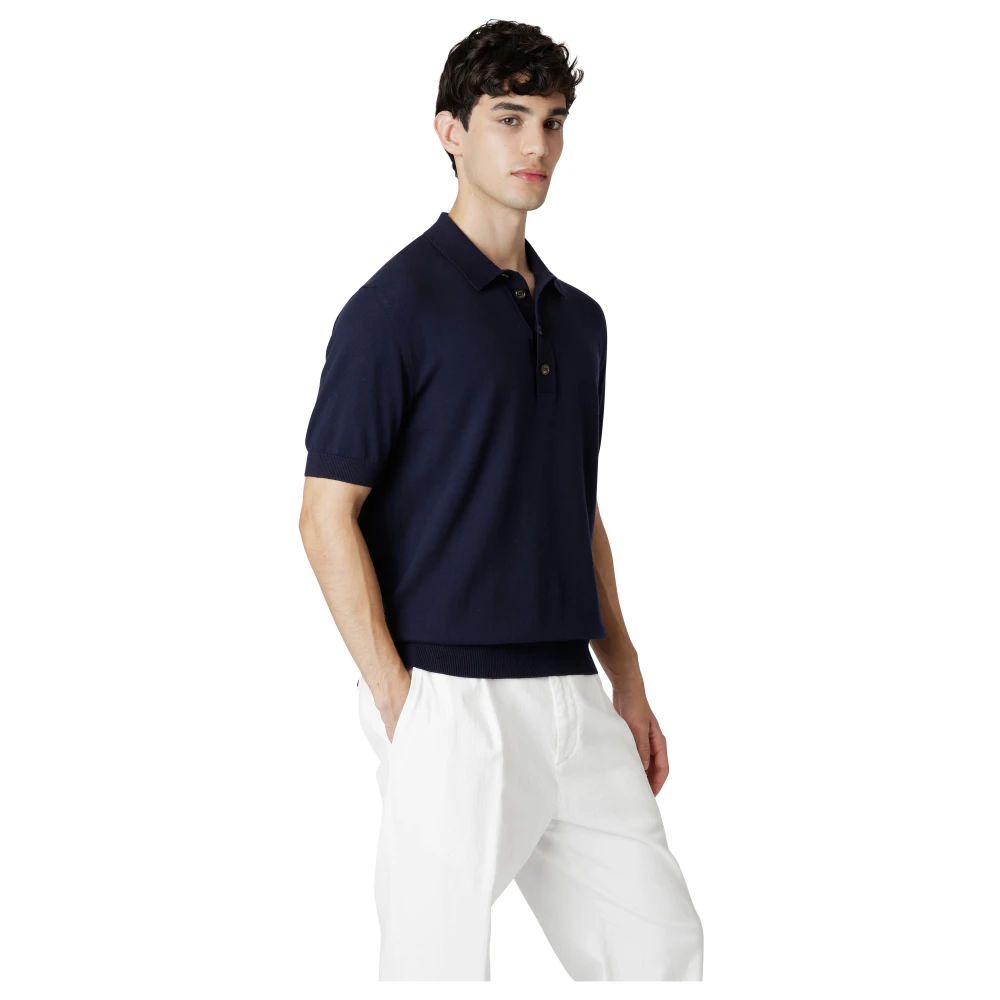 Eleventy Katoen Kasjmier Polo Shirt Gray Heren