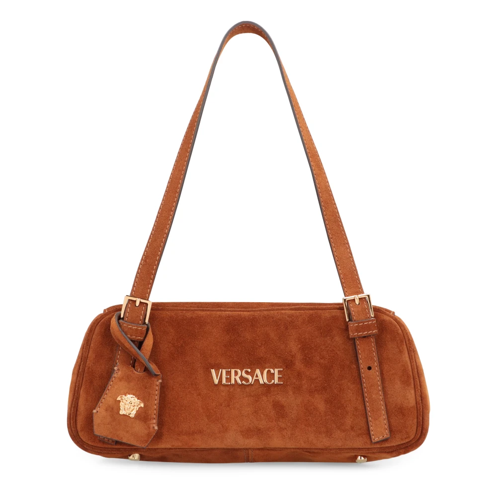 Versace Women's Brown Shoulder Bags, One Size, Tag Bowling Bag