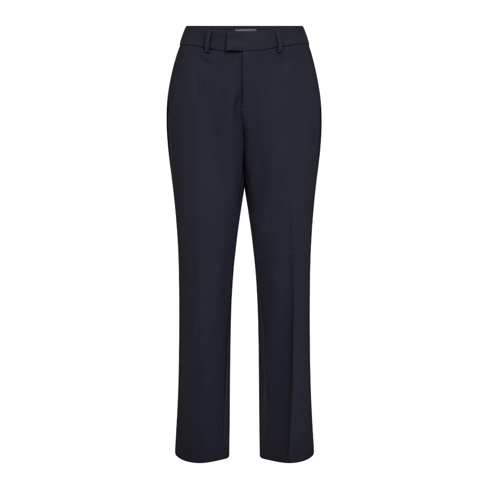 MOS MOSH Slim-fit Klassieke Broek Salute Navy Blue Dames