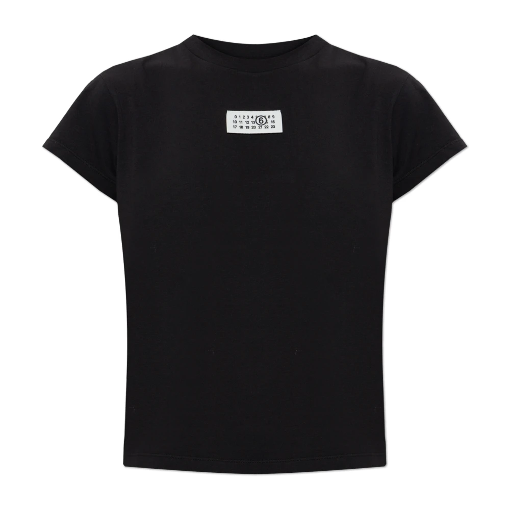 Mm6 Maison Margiela Donna Nero Top, M, New,