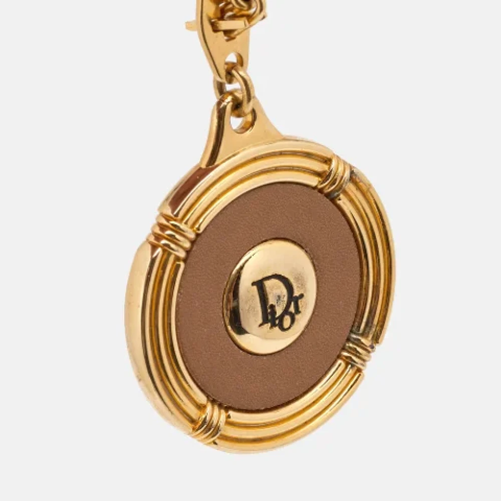 Dior Vintage Pre-owned Leather key-holders Brown Dames