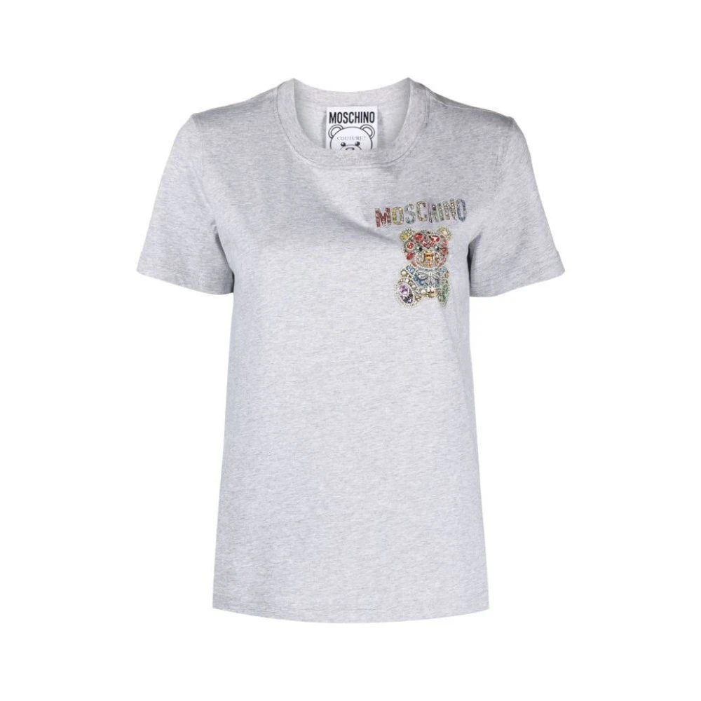 Moschino Casual katoenen T-shirt voor heren Gray Dames