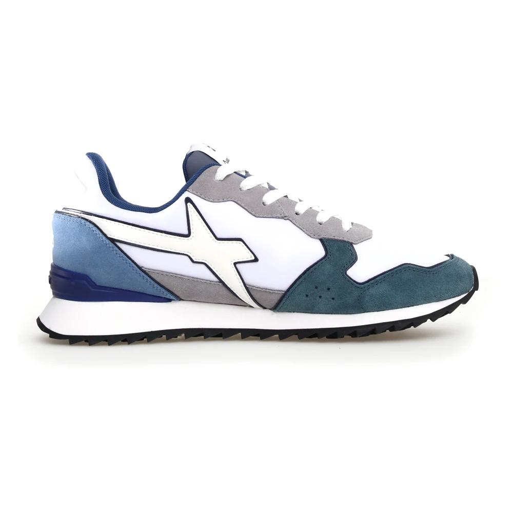 W6Yz Witte Sneakers met Suède Accenten Heren Schoenen Veelkleurig Multicolor