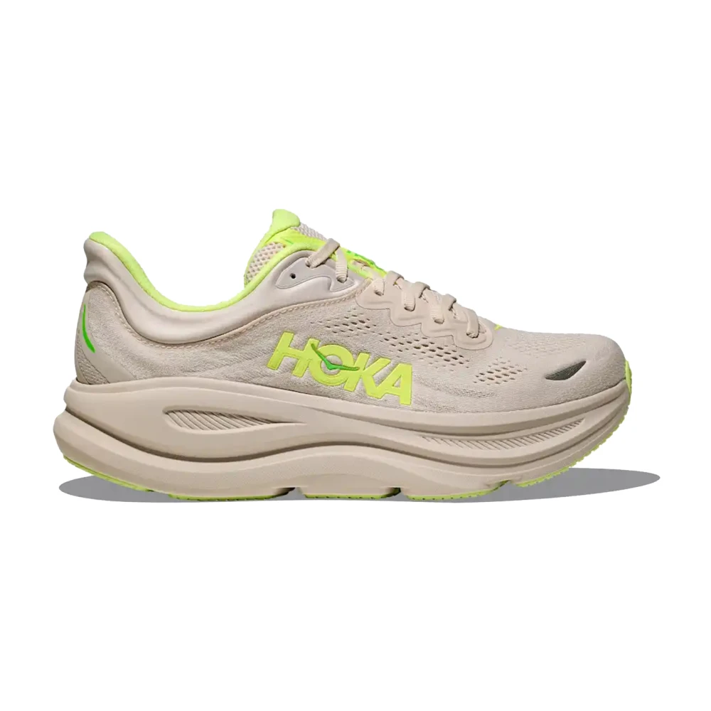 Hoka One One White Running Shoes, Male, 9 Uk, Bondi 9