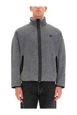 Full-Zip Mock Neck Track Jacket